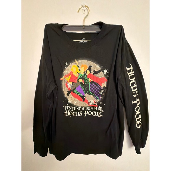 Disney Tops - Disney Hocus Pocus Long Sleeve Tee Women 1X Sanderson Sisters Glow In The‎ Dark